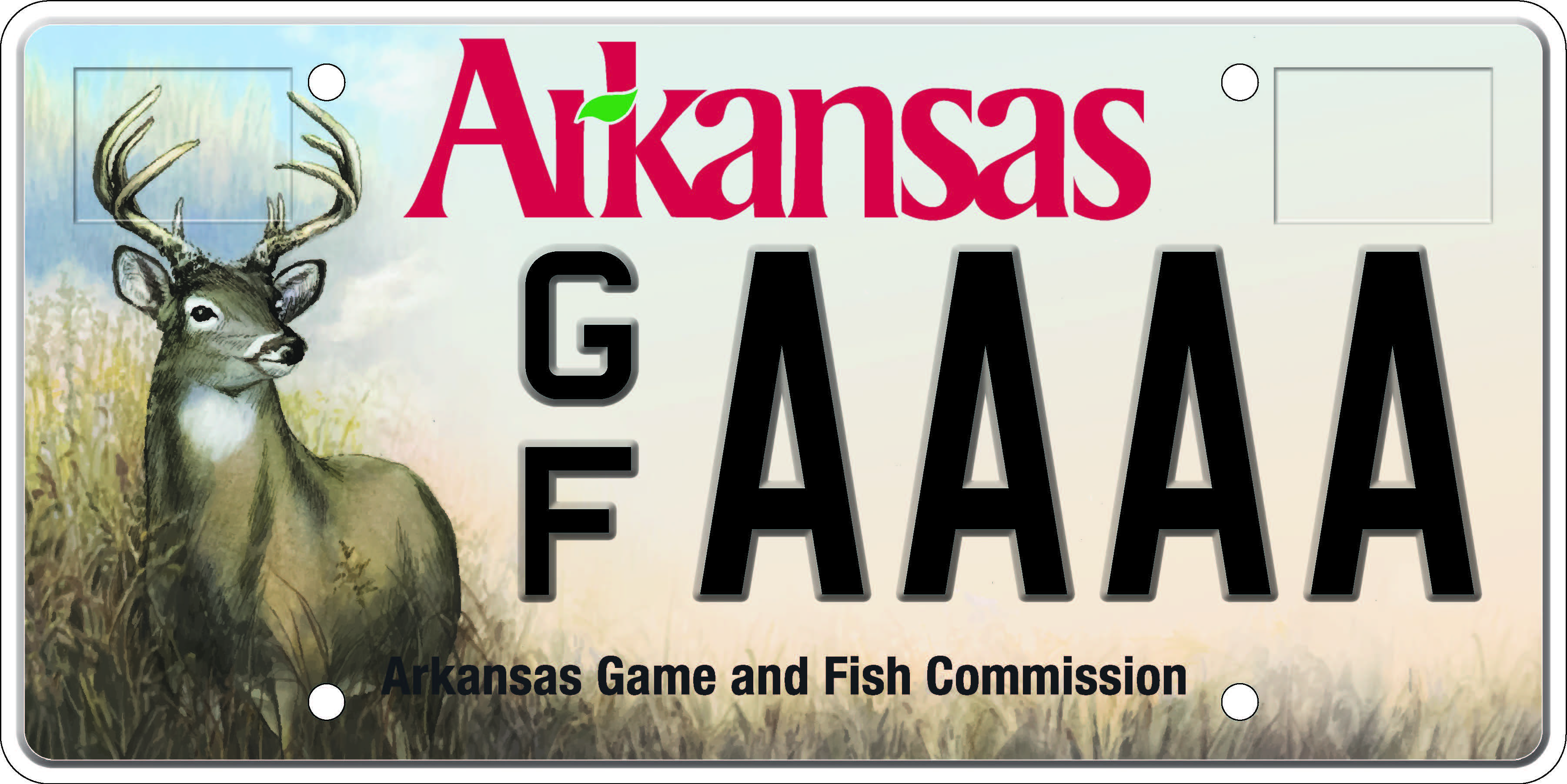 Game & Fish Deer License Plate
