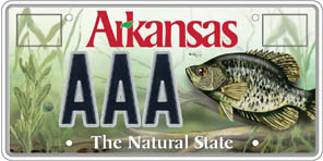 Game & Fish Crappie Fish License Plate