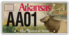 Game and Fish Elk License Plate