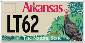 Game and Fish Wild Turkey License Plate