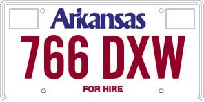 Taxi Cab License Plate